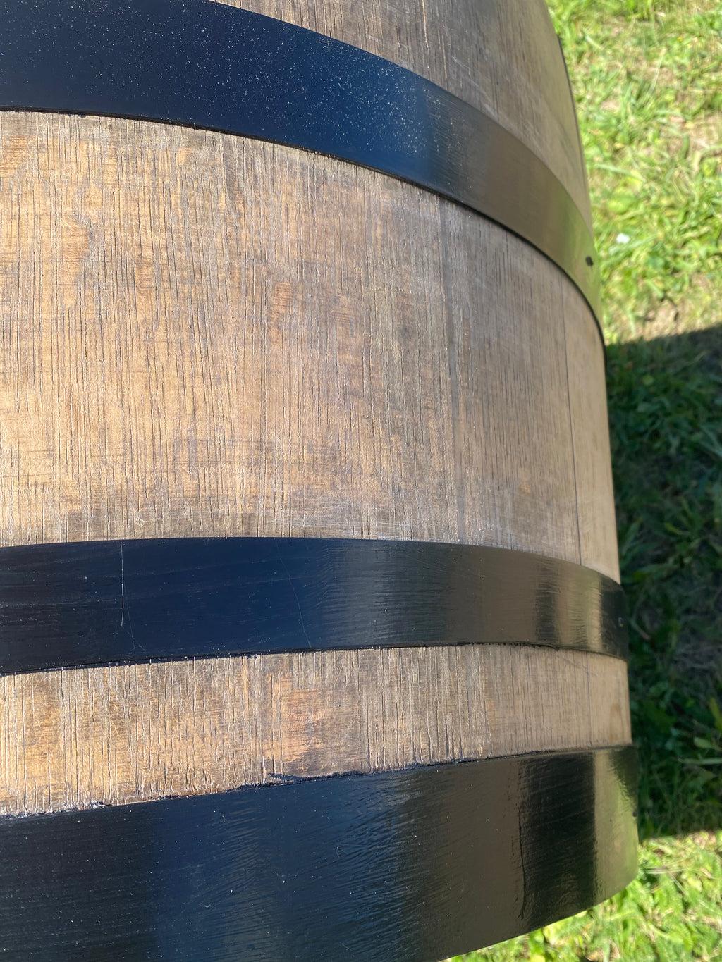 Jardinière Jardinière Demi-Tonneau en Chêne couleur clair