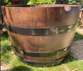 Jardinière Demi-Tonneau en Chêne