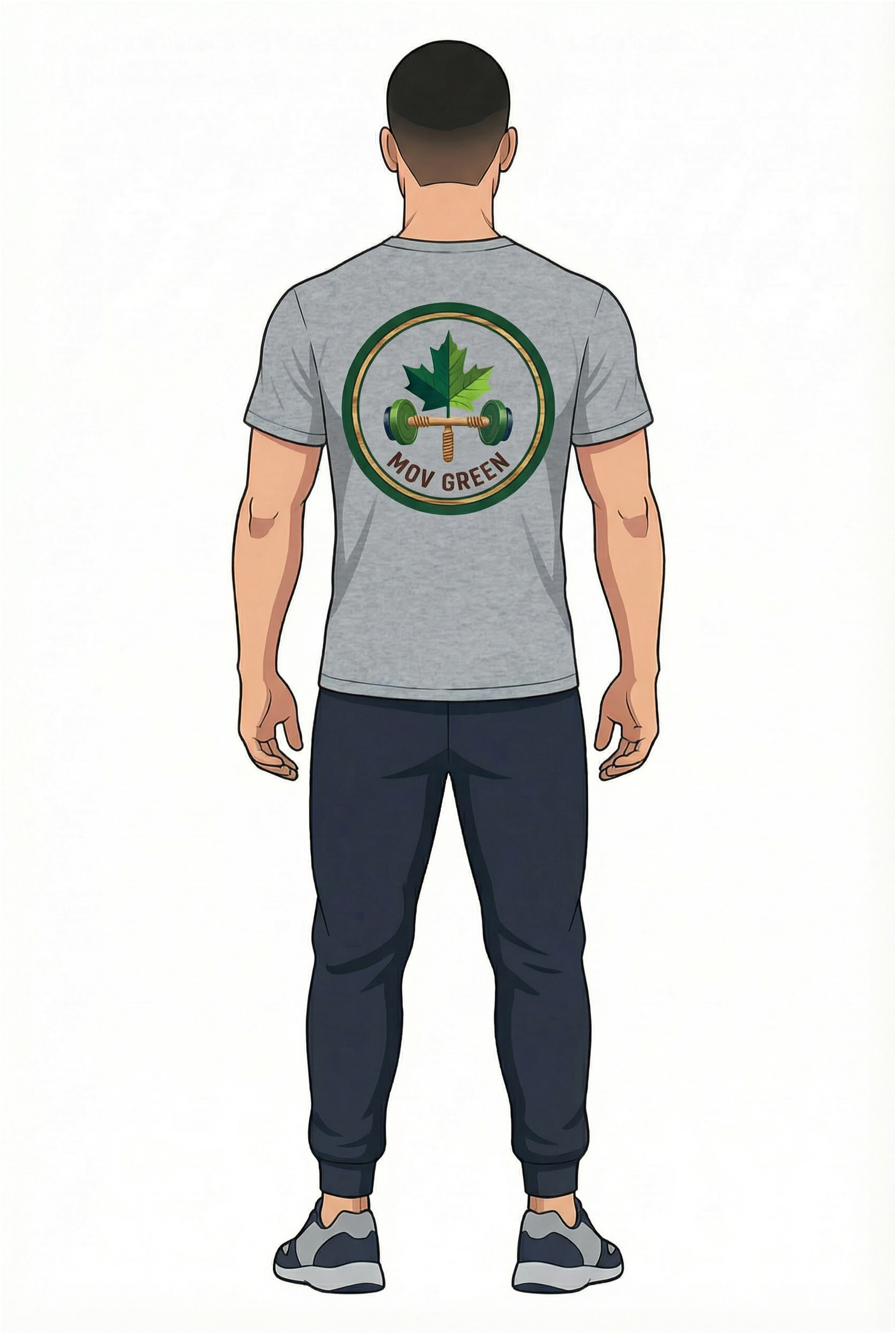 T-shirt GRP⚡ "La nature est ...." — Gris chiné