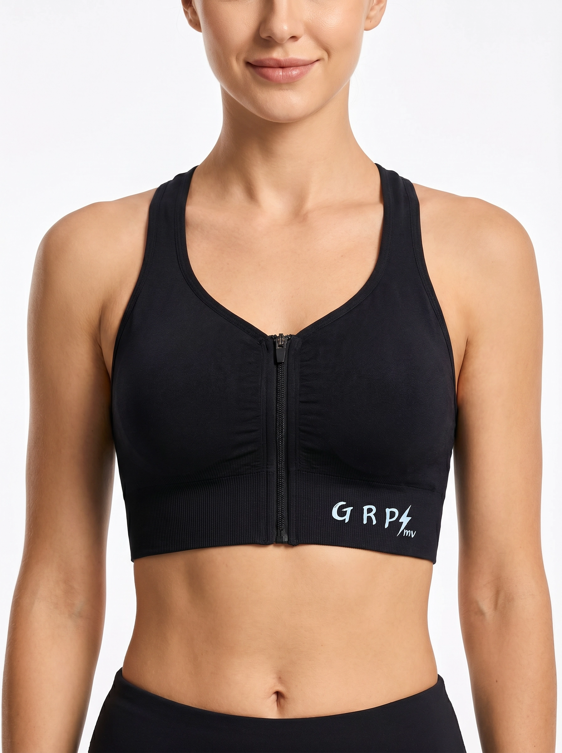 Brassière Sport GRPmv — Zip Frontal (Col V)