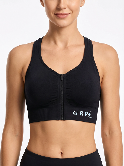 Brassière Sport GRPmv — Zip Frontal (Col V)
