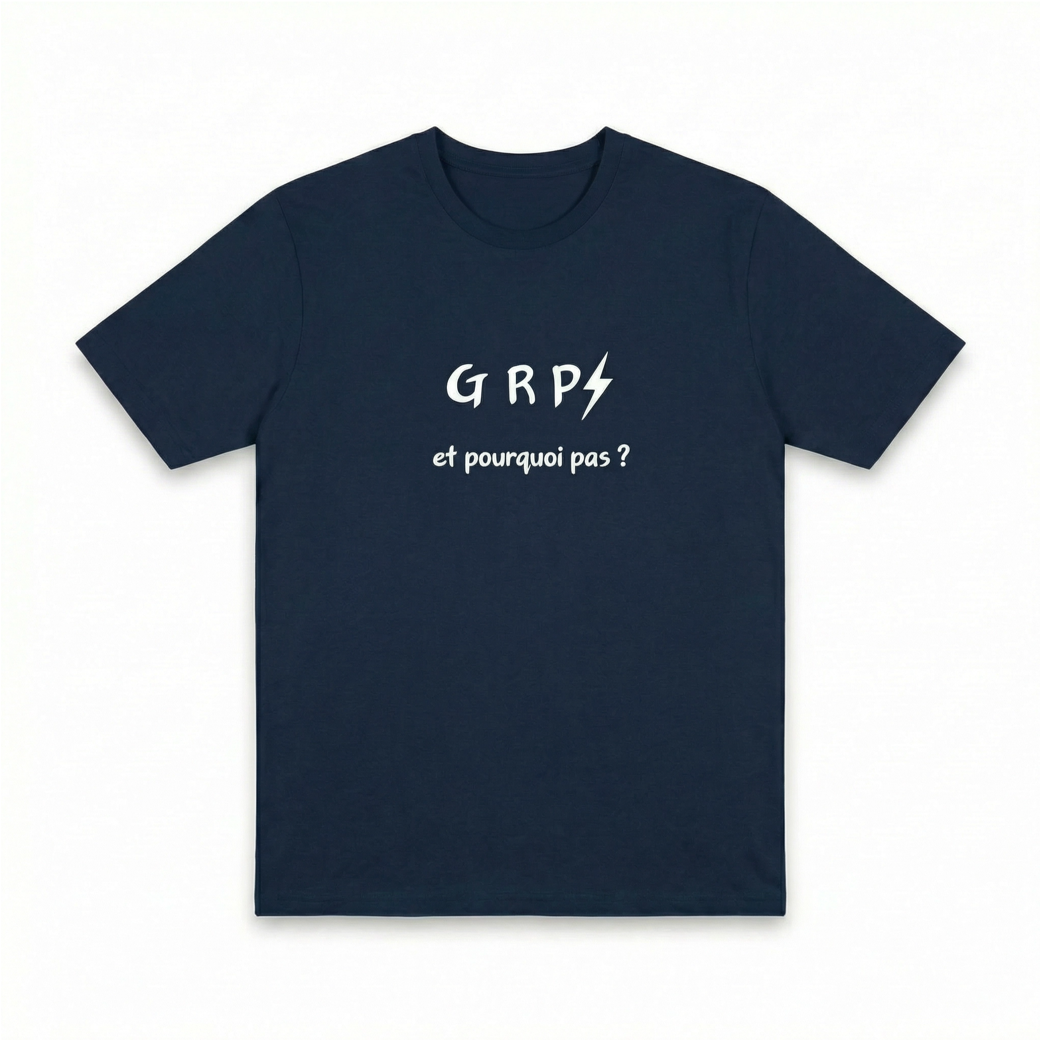 T-shirt GRP⚡ "et pourquoi pas ?" — Marine